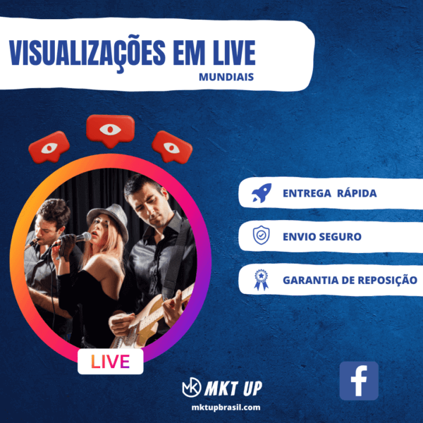 Visualizações em Live no Facebook