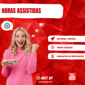 Horas Assistidas no Canal do Youtube