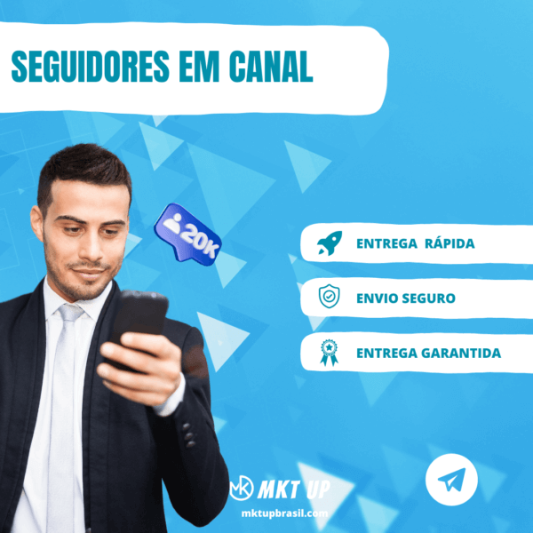 Seguidores em Canal no Telegram