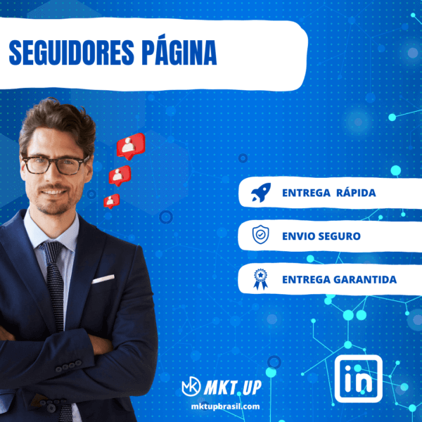 Seguidores em Páginas Linkedin